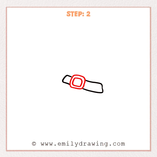 how to draw a witch hat - Step 2